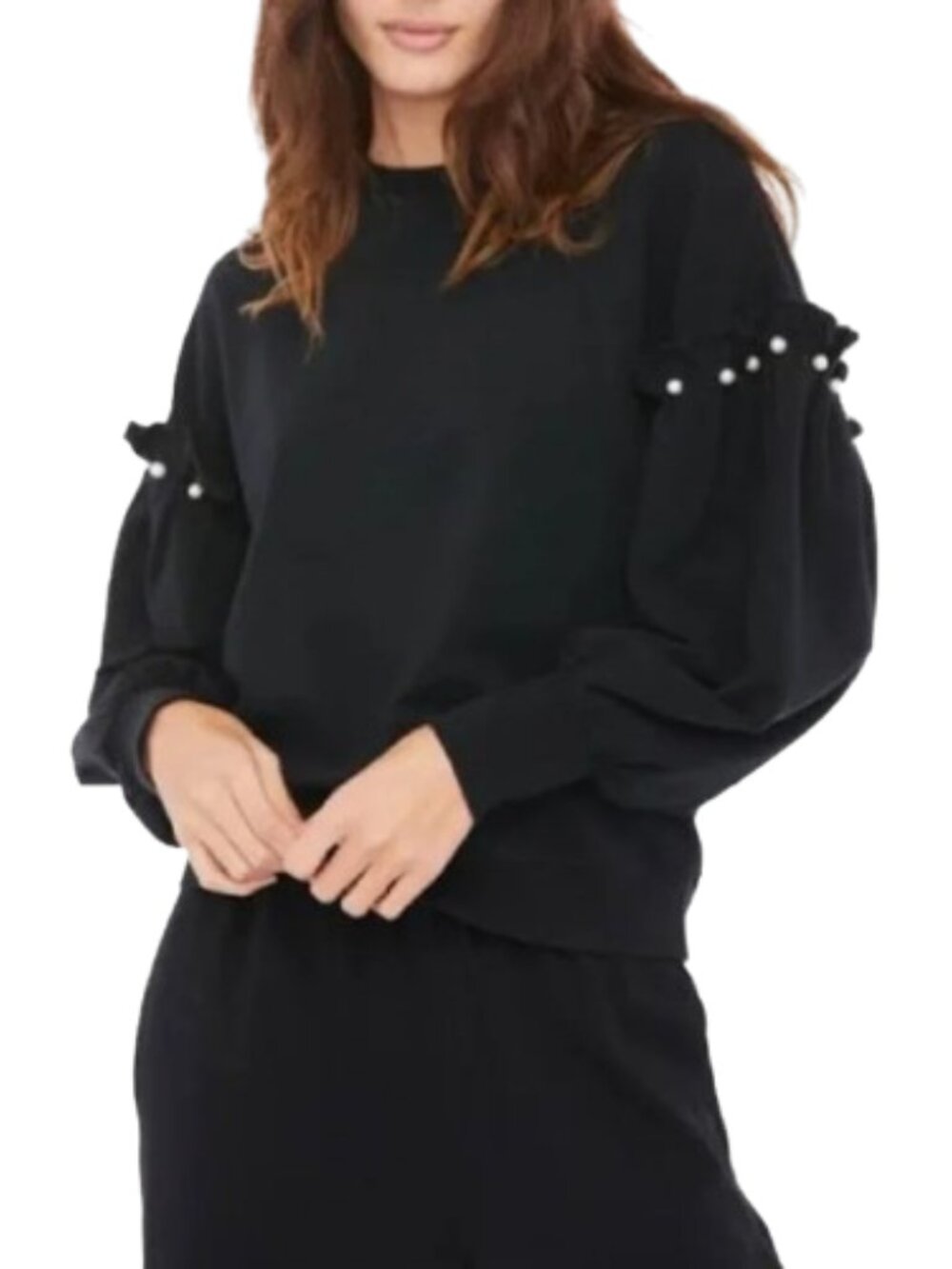 Sundays Embellished Pearl Sweatshirt